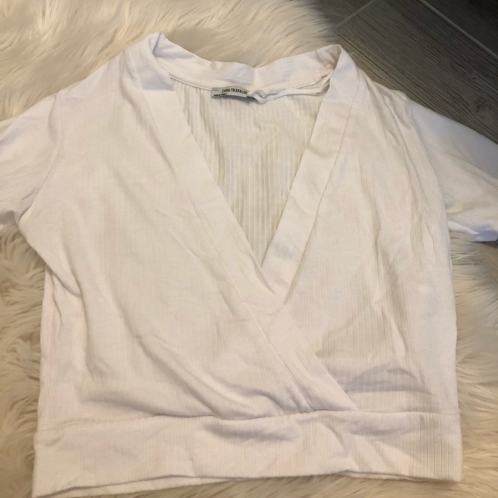 White Zara top